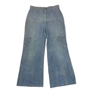Vintage 1970s High Waisted Bell bottom Light Denim Jeans Women's
Size 30x28